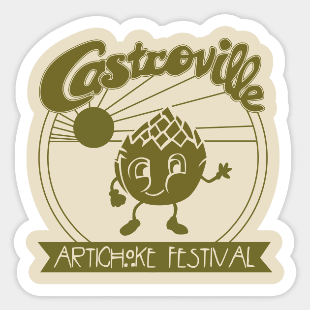 Castroville Artichoke Festival Sticker by MindsparkCreative